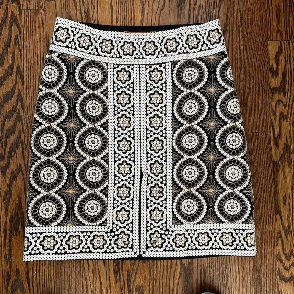 Tory Burch embroidered and sequined skirt